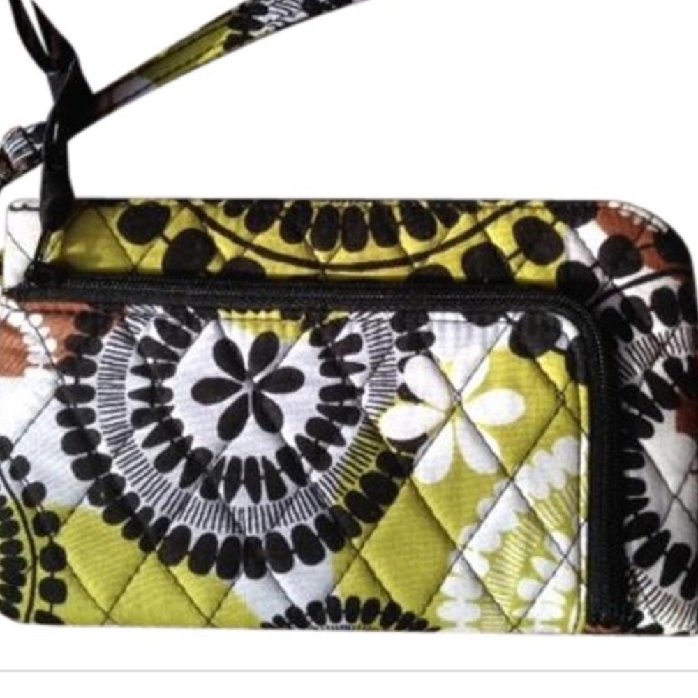 Vera Bradley cocoa moss wallet/crossbody